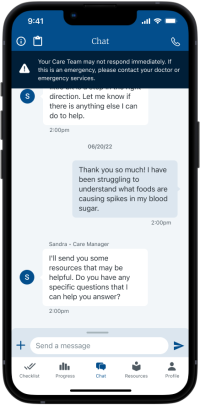 EasyConnect App Chat feature