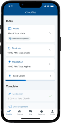 EasyConnect App Checklist feature